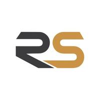 eerste brief rs logo of sr logo vector ontwerp sjabloon