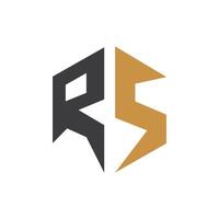 eerste brief rs logo of sr logo vector ontwerp sjabloon