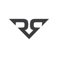 eerste brief rs logo of sr logo vector ontwerp sjabloon