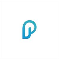 eerste brief pp logo of p logo vector ontwerp sjabloon