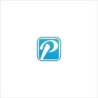 eerste brief pp logo of p logo vector ontwerp sjabloon