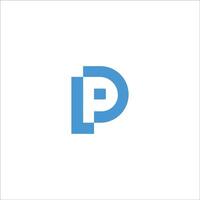 eerste brief pp logo of p logo vector ontwerp sjabloon