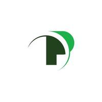 eerste brief pp logo of p logo vector ontwerp sjabloon