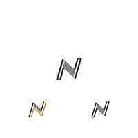 n logo of nn logo en icoon ontwerp vector