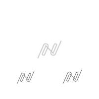 n logo of nn logo en icoon ontwerp vector