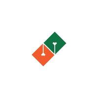 n logo of nn logo en icoon ontwerp vector