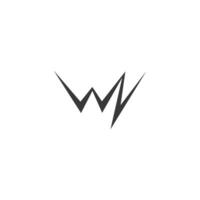 nw, wn, w en n abstract eerste monogram brief alfabet logo ontwerp vector