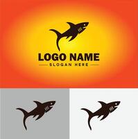 haai logo vector kunst icoon grafiek voor bedrijf merk bedrijf icoon haai logo sjabloon