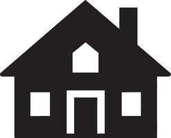bungalow elegantie onthuld modern huis logo minimalistische woning essence logo ontwerp vector