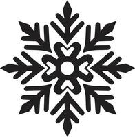 winters fonkeling onthuld vector logo ontwerp sneeuwvlokken aura ontrold iconisch embleem ontwerp