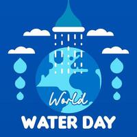 wereld water dag achtergrond illustratie vector