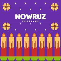 gelukkig Nowruz festival web banier achtergrond illustratie vector