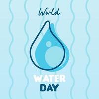 wereld water dag achtergrond illustratie vector