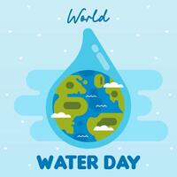 wereld water dag achtergrond illustratie vector