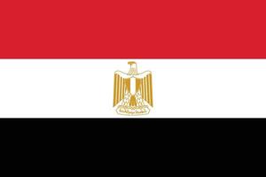 Egypte vlag nationaal embleem grafisch element illustratie vector