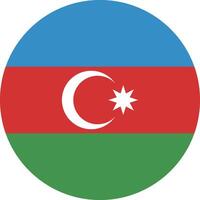 Azerbeidzjan vlag nationaal embleem grafisch element illustratie vector