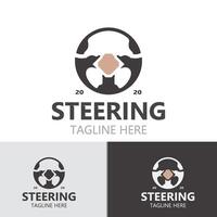 stuurinrichting wiel logo automotive auto ontwerp garage auto reparatie werkplaats illustratie vector