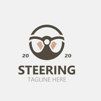 stuurinrichting wiel logo automotive auto ontwerp garage auto reparatie werkplaats illustratie vector