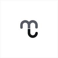 eerste brief mc logo of cm logo vector ontwerp sjabloon