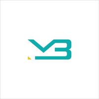 eerste brief mb logo of bm logo vector ontwerp sjabloon