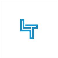 eerste brief lt logo of tl logo vector ontwerp sjabloon