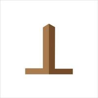 alfabet brieven initialen monogram logo ik, l vector