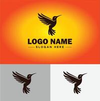 kolibrie logo vector kunst icoon grafiek voor bedrijf merk bedrijf icoon kolibrie logo sjabloon