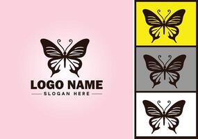 vlinder logo vector kunst icoon grafiek voor bedrijf merk icoon vlinder logo sjabloon