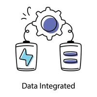 bedrijf workflow icoon vector