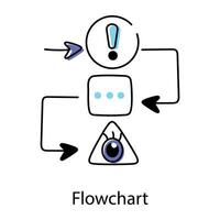 bedrijf workflow icoon vector