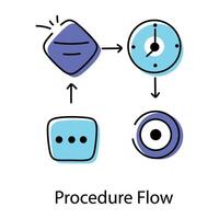 bedrijf workflow icoon vector