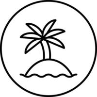 palm eiland vector icoon