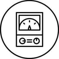 ampèremeter vector pictogram