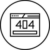 404-fout vectorpictogram vector