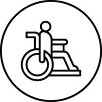 gehandicapt persoon vector icoon