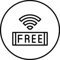 vrij Wifi vector icoon