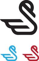 bedrijf logo ontwerp zwaan vector