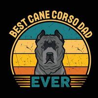 het beste riet corso vader ooit typografie retro t-shirt ontwerp, wijnoogst tee overhemd pro vector