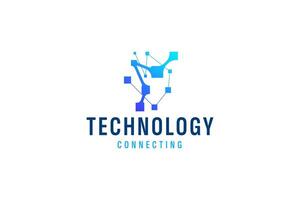 technologie logo vector icoon illustratie