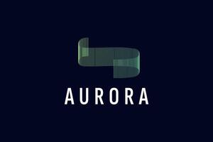 Aurora logo vector icoon illustratie