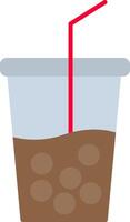 frisdrank platte pictogram vector