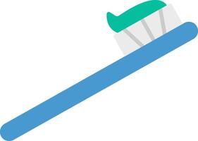 tandenborstel platte pictogram vector