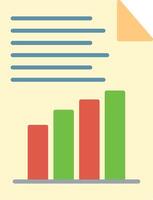 rapport plat icoon vector