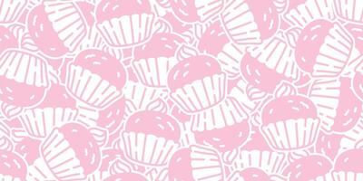 taart naadloos patroon koekje vector koekje zoute krakeling tussendoortje brood sjaal geïsoleerd behang tegel achtergrond tekenfilm tekening illustratie roze ontwerp