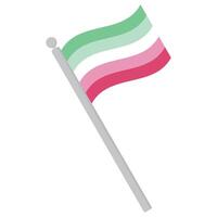 abroseksueel trots vlag in vorm geven aan. lgbtq vlag in vorm vector