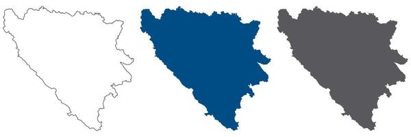 Bosnië en herzegovina kaart. kaart van Bosnië en herzegovina vector