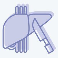 icoon chirurgie. verwant naar hepatoloog symbool. twee toon stijl. gemakkelijk ontwerp bewerkbaar. gemakkelijk illustratie vector