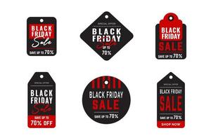 zwarte vrijdag verkoop label badge sjabloon vector