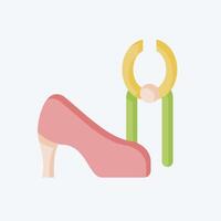 icoon tang. verwant naar schoenmaker symbool. vlak stijl. gemakkelijk ontwerp bewerkbaar. gemakkelijk illustratie vector