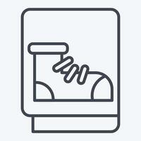 icoon leer. verwant naar schoenmaker symbool. lijn stijl. gemakkelijk ontwerp bewerkbaar. gemakkelijk illustratie vector